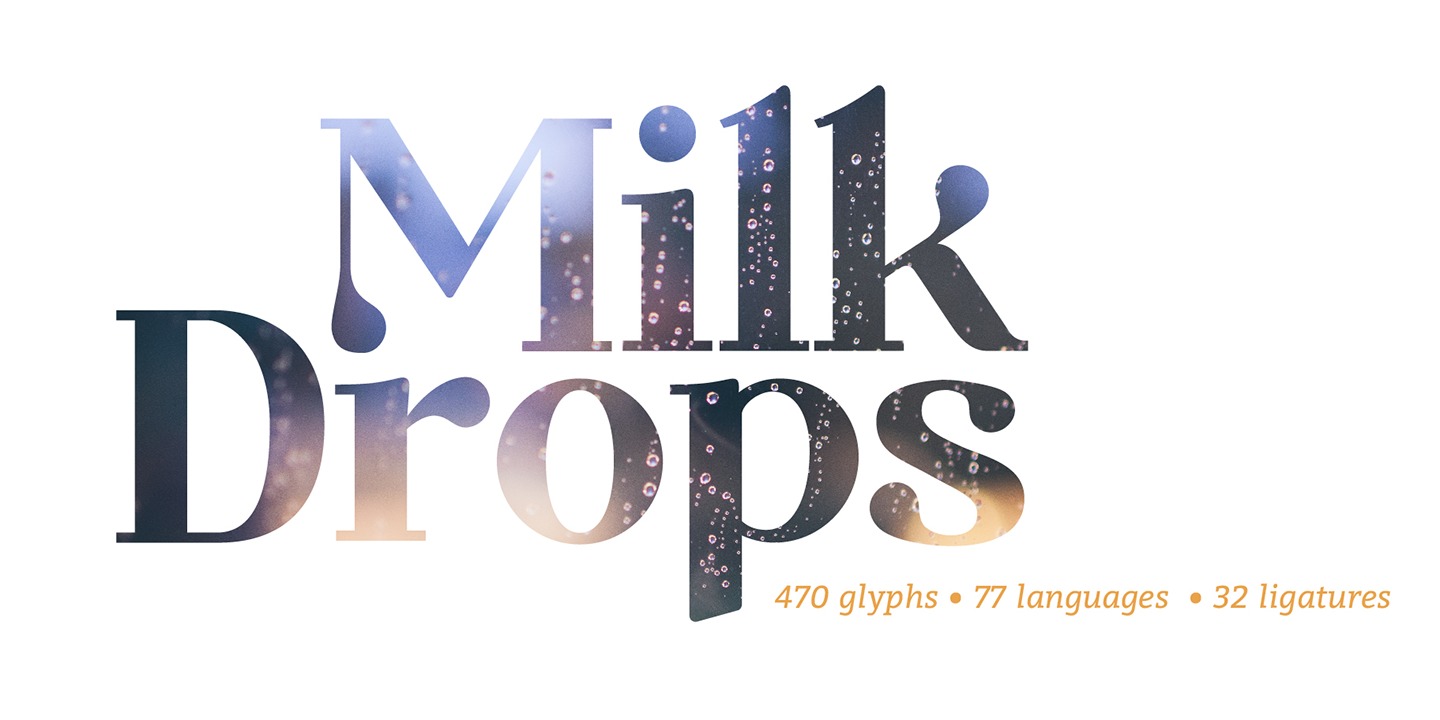 Czcionka Milk Drops